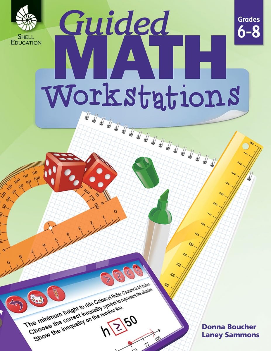 Guided Math Workstations for Grades 6 to 8  Strategies to Put Guided Math into Action in Middle School Classrooms  Create Math,Used