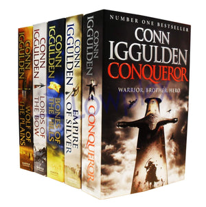 Conqueror Series 5 Books Collection Pack (Conqueror, Bones Of The Hills, Wolf Of The Plains, Lords Of The Bow...(Conn Iggulden),Used