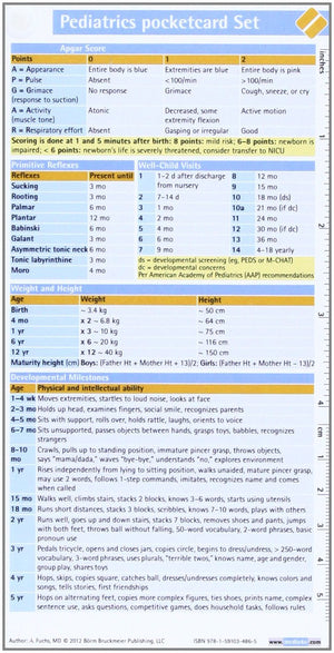 Pediatrics Pocketcard Set,Used