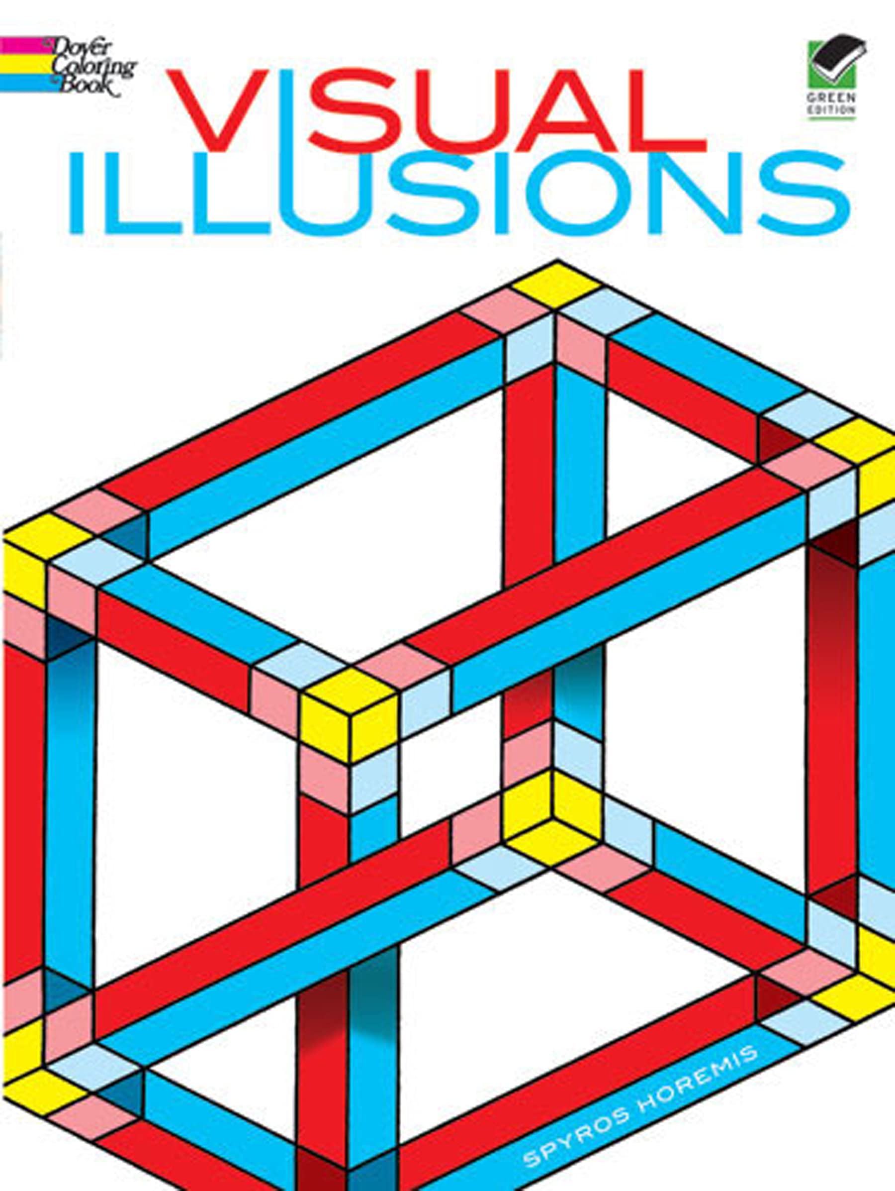 Visual Illusions Coloring Book (Dover Design Coloring Books),Used