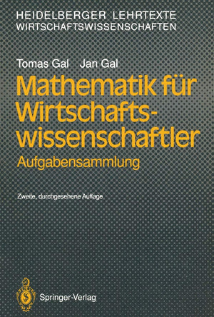 Mathematik fr Wirtschaftswissenschaftler: Aufgabensammlung (Heidelberger Lehrtexte Wirtschaftswissenschaften) (German Edition),Used