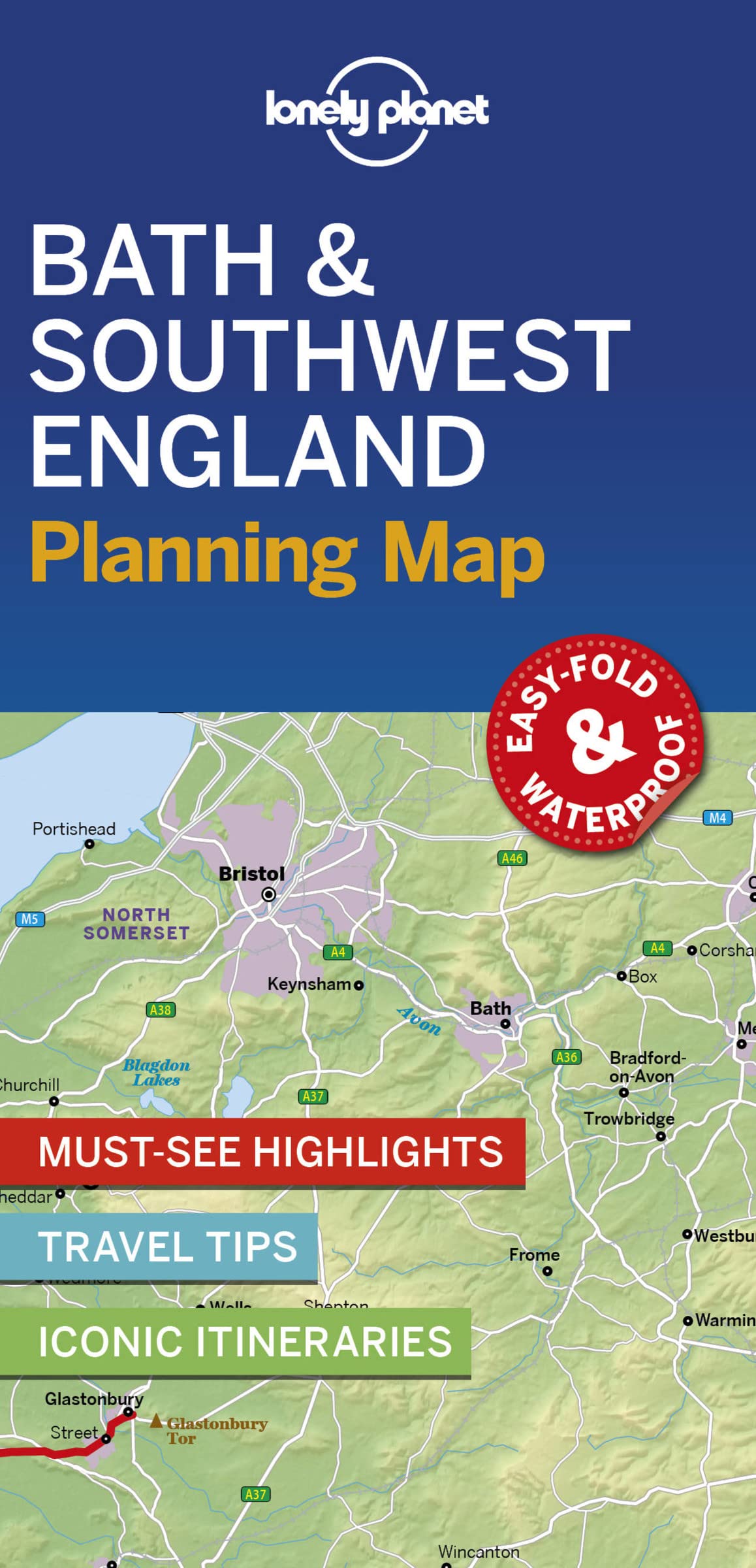Lonely Planet Bath & Southwest England Planning Map 1