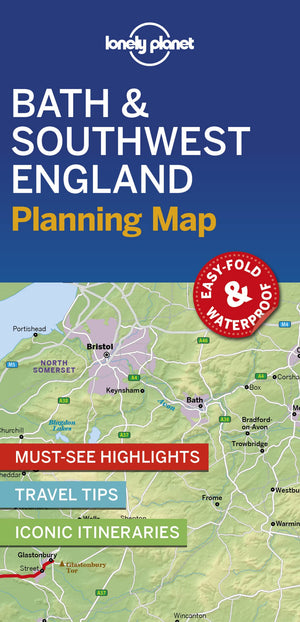 Lonely Planet Bath & Southwest England Planning Map 1