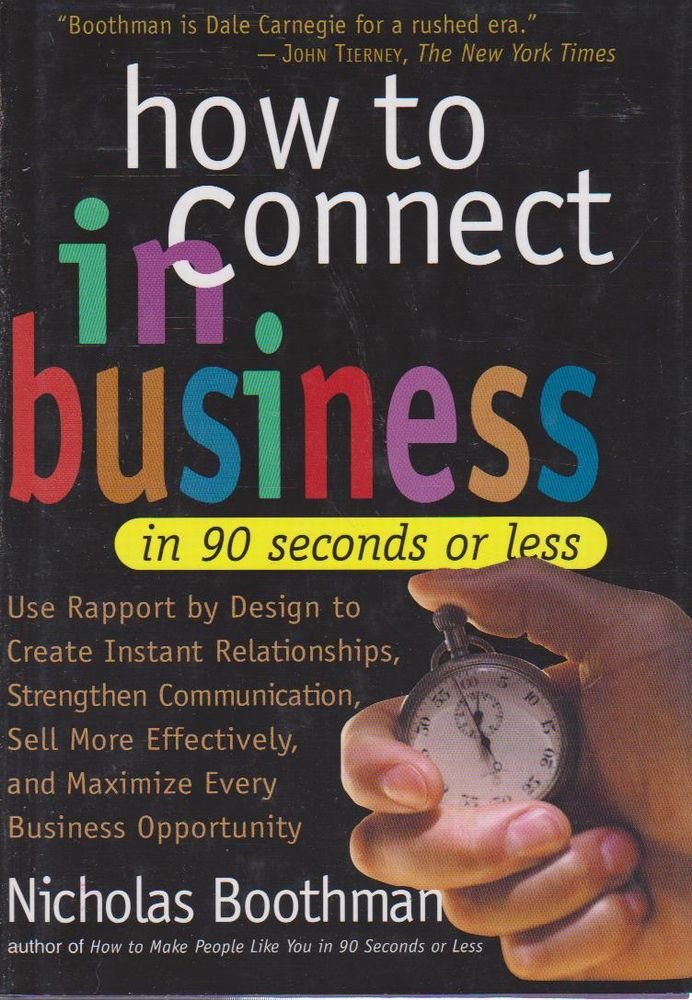 How To Connect In Business In 90 Seconds Or Less,New
