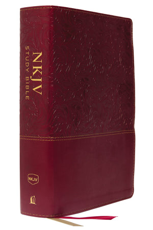 Nkjv Study Bible, Leathersoft, Red, Fullcolor, Comfort Print: The Complete Resource For Studying Gods Word