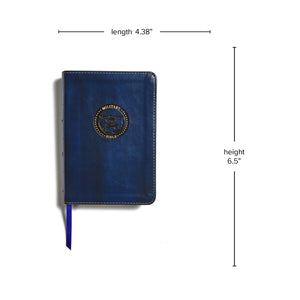 CSB Military Bible, Royal Blue LeatherTouch, Red Letter, Presentation Page, Articles, Study Helps, Prayers, FullColor Maps, Eas,Used