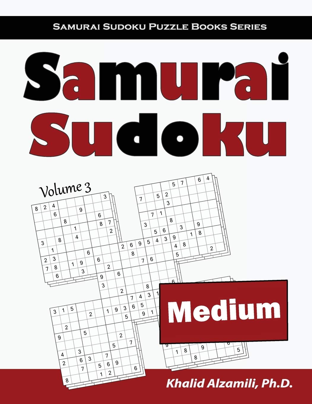 Samurai Sudoku: 500 Medium Sudoku Puzzles Overlapping into 100 Samurai Style (Samurai Sudoku Puzzle Books Series),Used