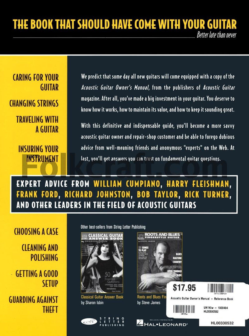 Acoustic Guitar Owner's Manual: The Complete Guide (Acoustic Guitar Guides),Used