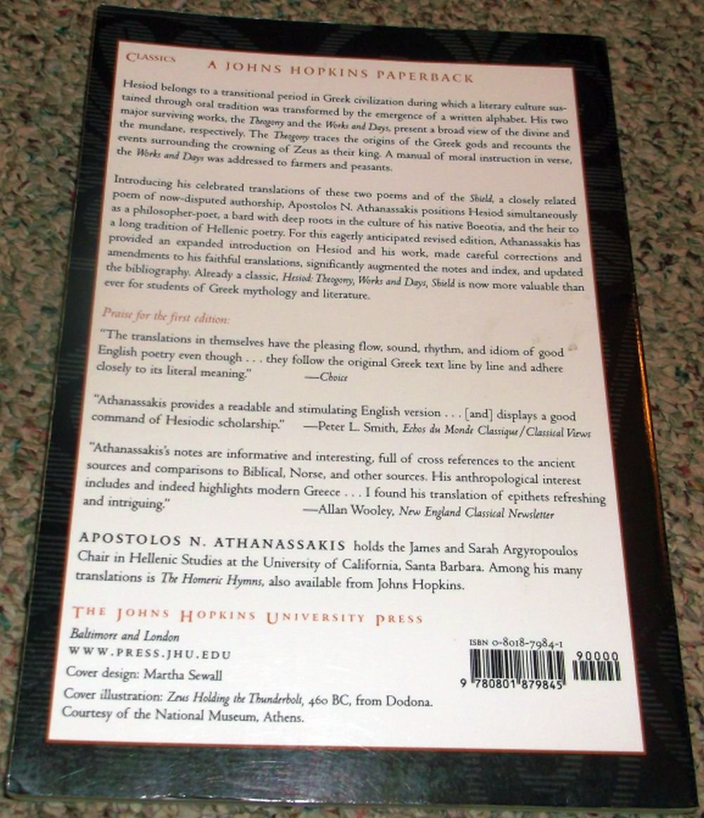 Hesiod: Theogony, Works and Days, Shield,Used