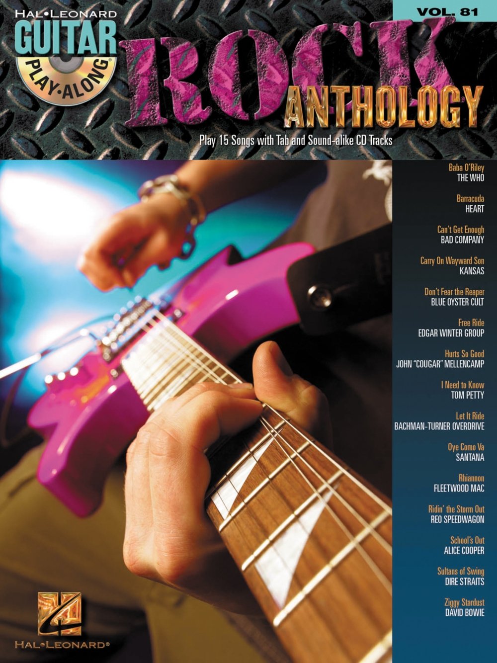 Rock Anthology Guitar PlayAlong Volume 81 Book/Online Audio (Guitar Playalong, 81),Used