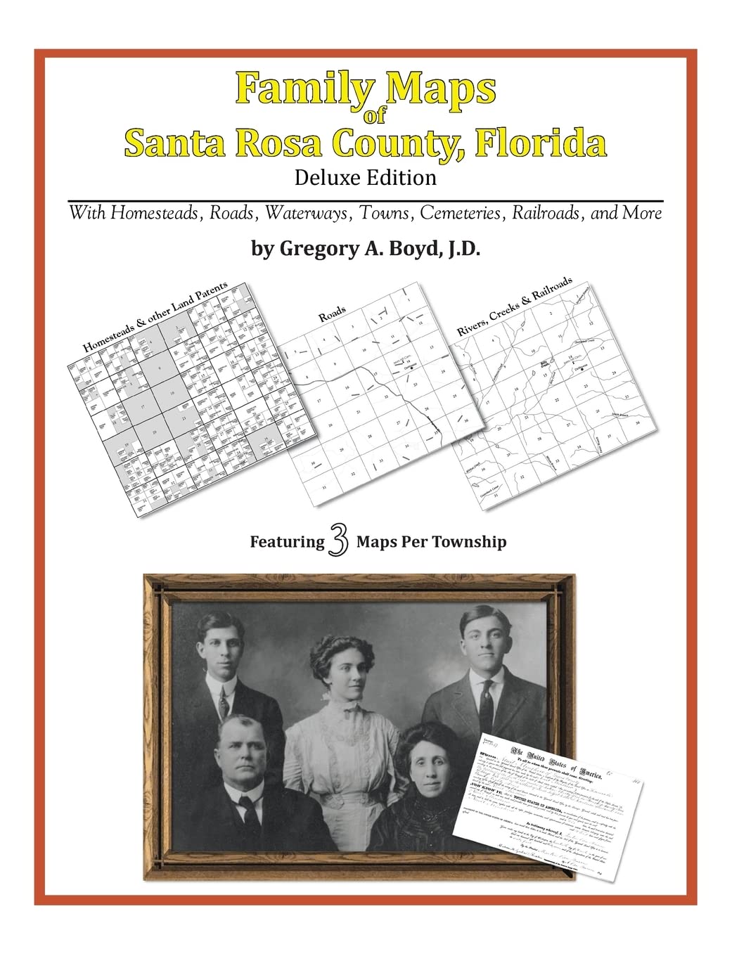 Family Maps of Santa Rosa County, Florida,Used
