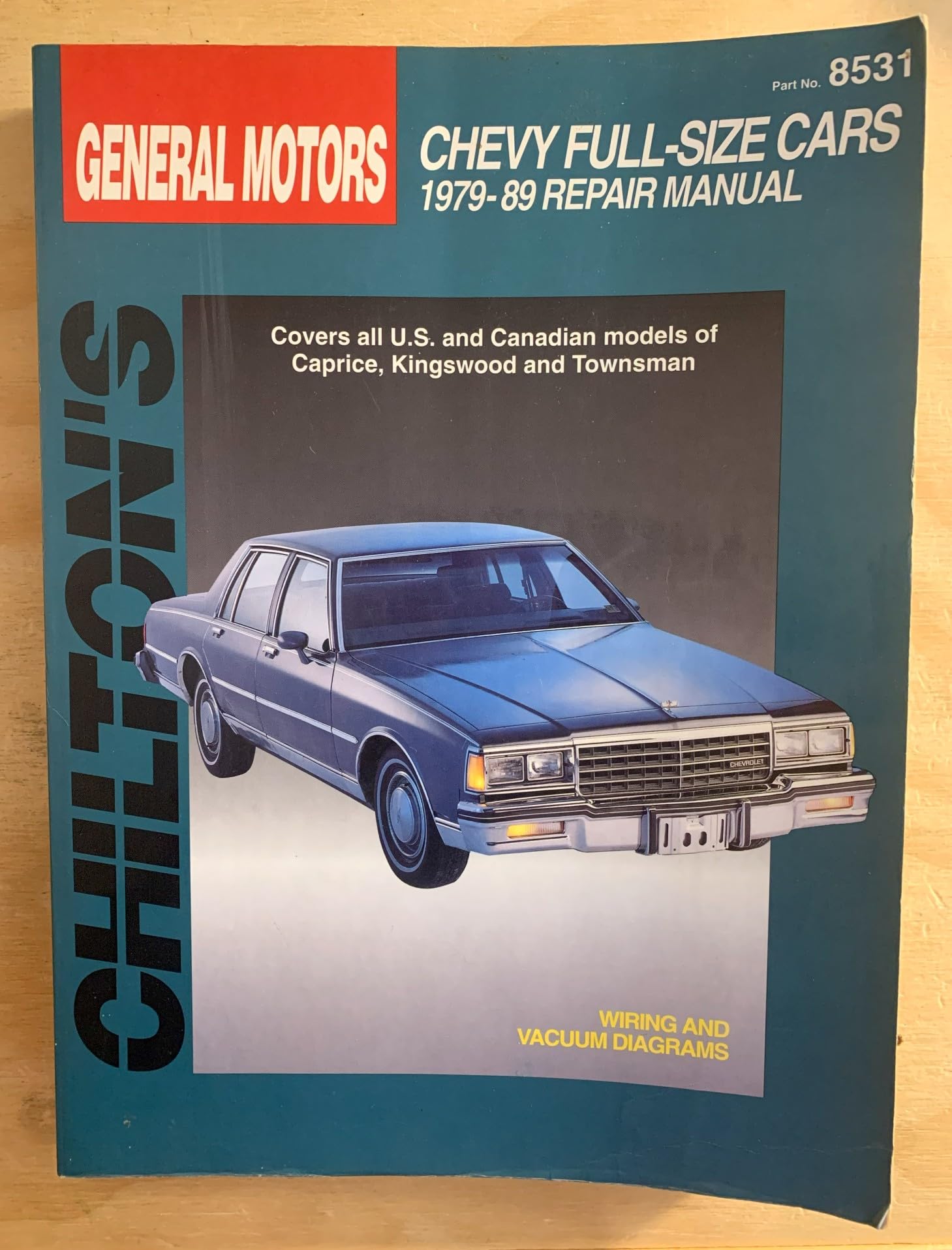 GM Chevrolet FullSize Cars, 197989 (Chilton Total Car Care Series Manuals),Used
