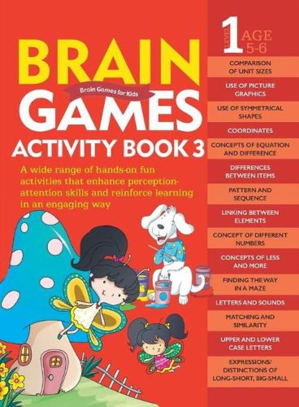 Activity Book : Brain Games For Kids : Brain Games Activity Book Level 1 : Book-3