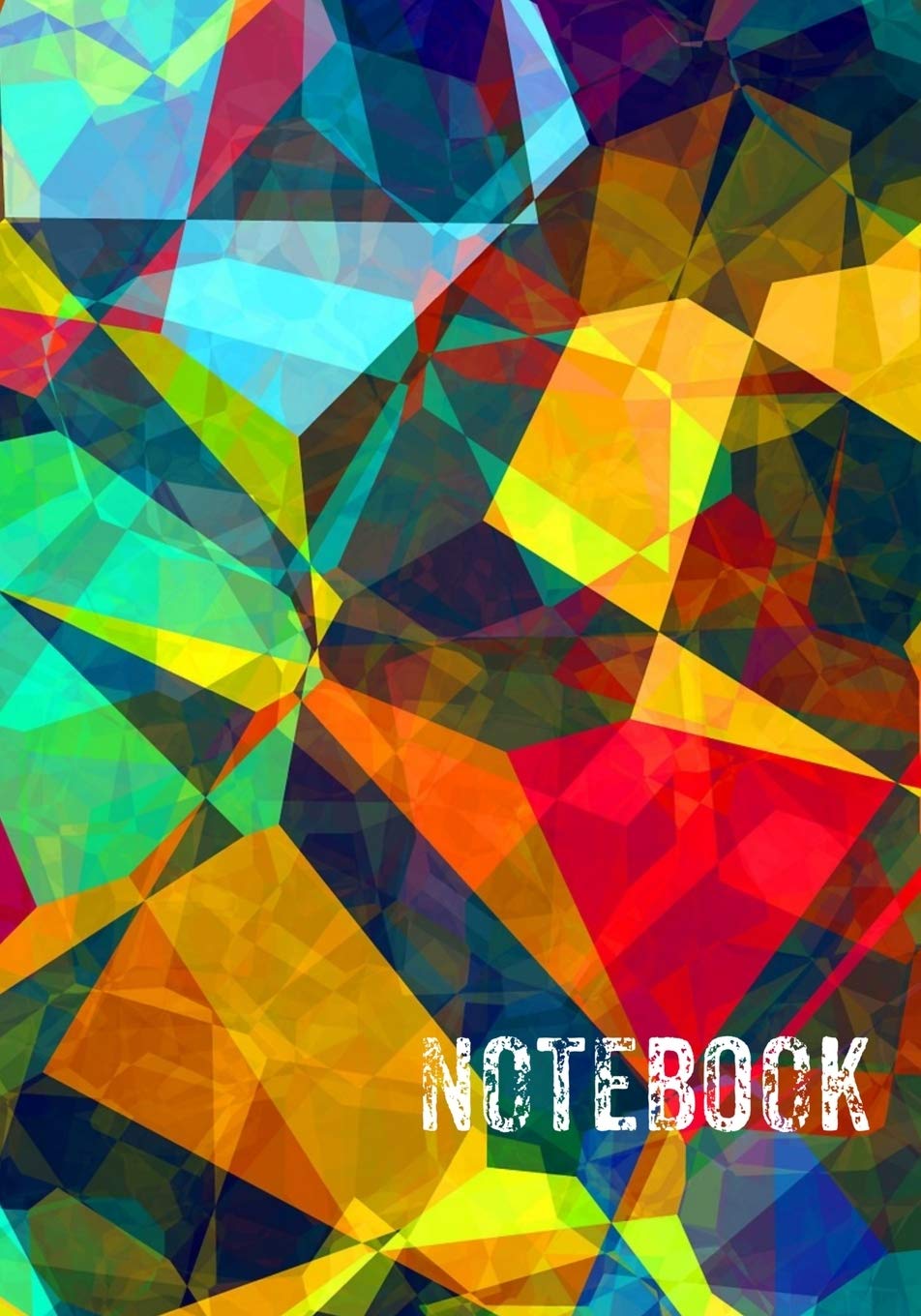 Abstract Geometric Minimalist Dot Grid Notebook  7x10 125 dot grid pages Abstract Geometric Art Matte Silk Cover with sturdy whi,Used
