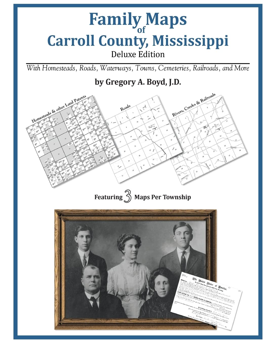 Family Maps of Carroll County, Mississippi,Used