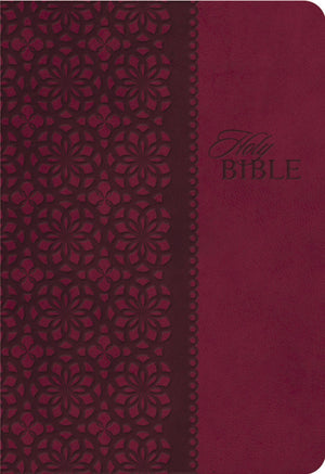 KJV Study Bible, Leathersoft, Red/Pink, Thumb Indexed, Red Letter: Second Edition,Used