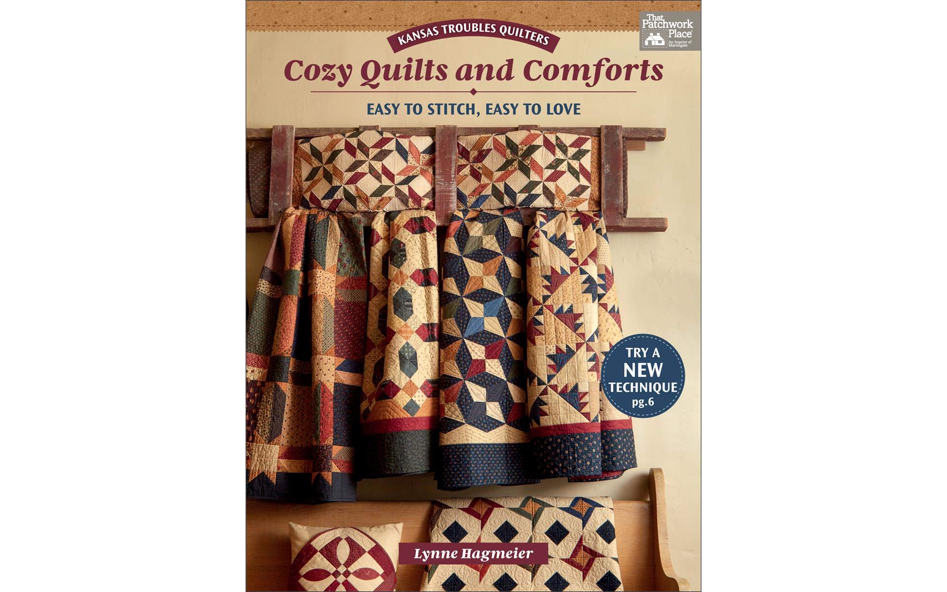 Kansas Troubles Quilters Cozy Quilts And Comforts: Easy To Stitch, Easy To Love,Used