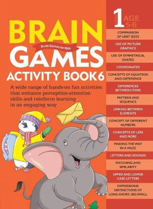 Brain Games For Kids : Brain Games Activity Book Level 1 : Book-6