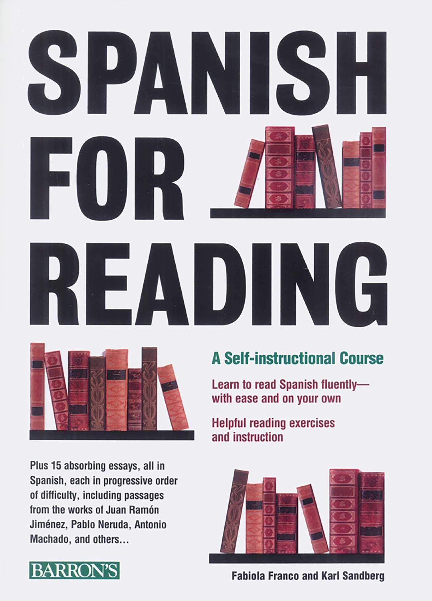 Spanish For Reading: A Selfinstructional Course (Barron'S Foreign Language Guides),Used