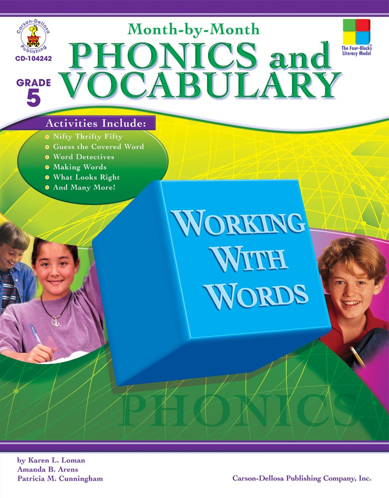 MonthbyMonth Phonics and Vocabulary, Grade 5,Used