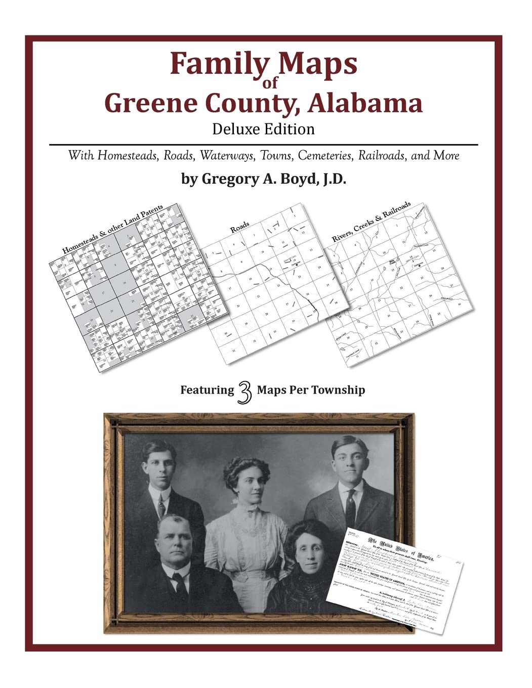 Family Maps of Greene County, Alabama, Deluxe Edition,Used
