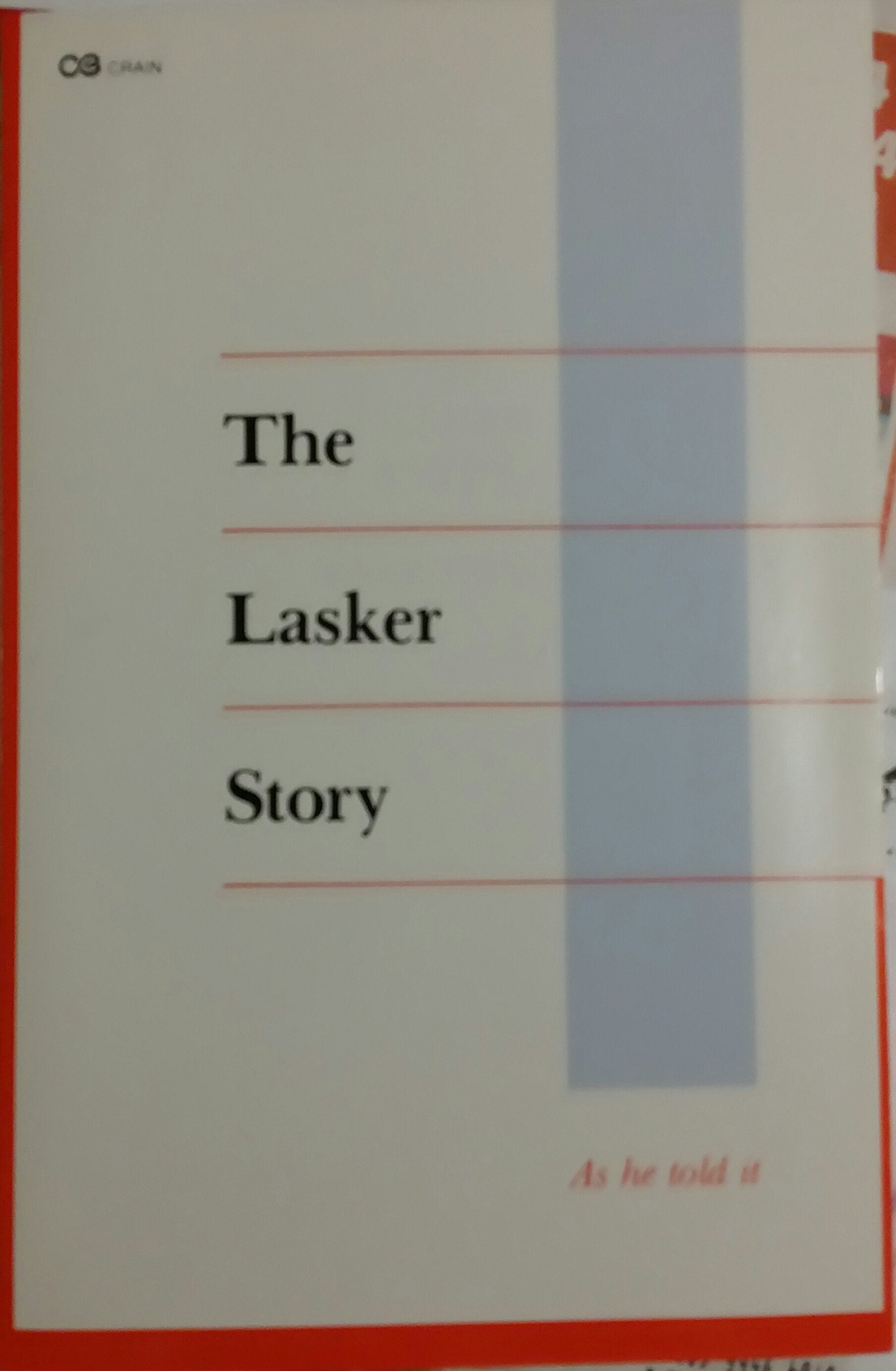 Lasker Story: As He Told It,Used