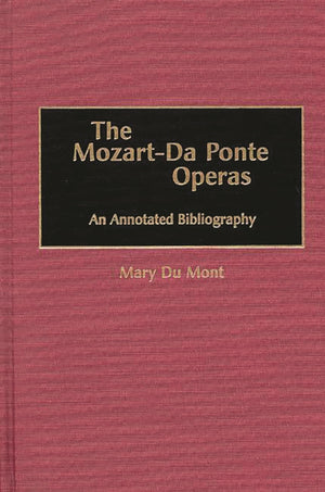 The MozartDa Ponte Operas: An Annotated Bibliography (Music Reference Collection),Used