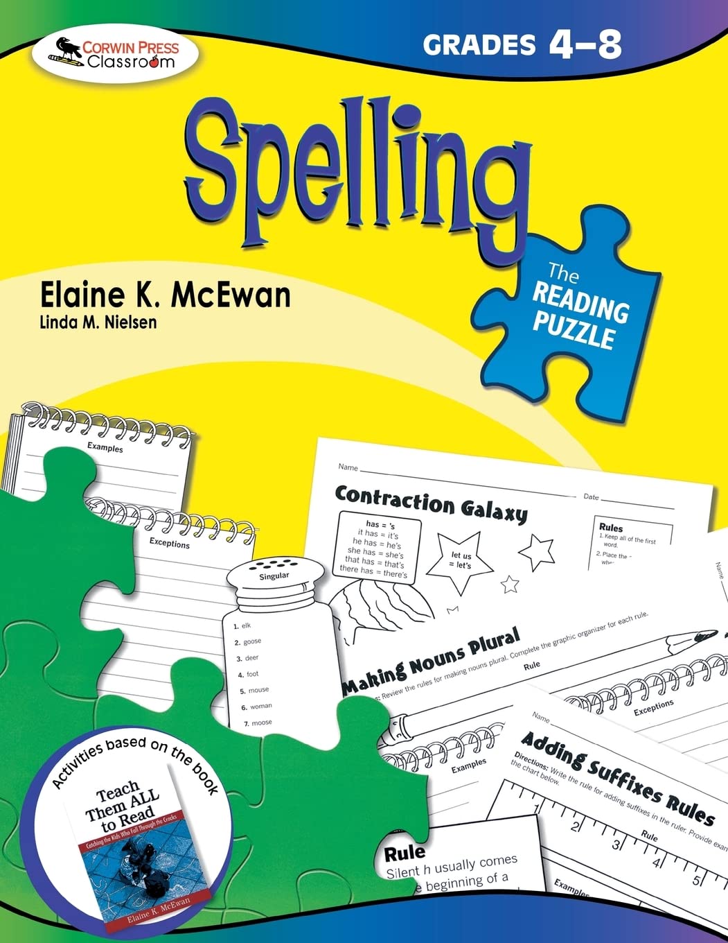 The Reading Puzzle: Spelling, Grades 48,New