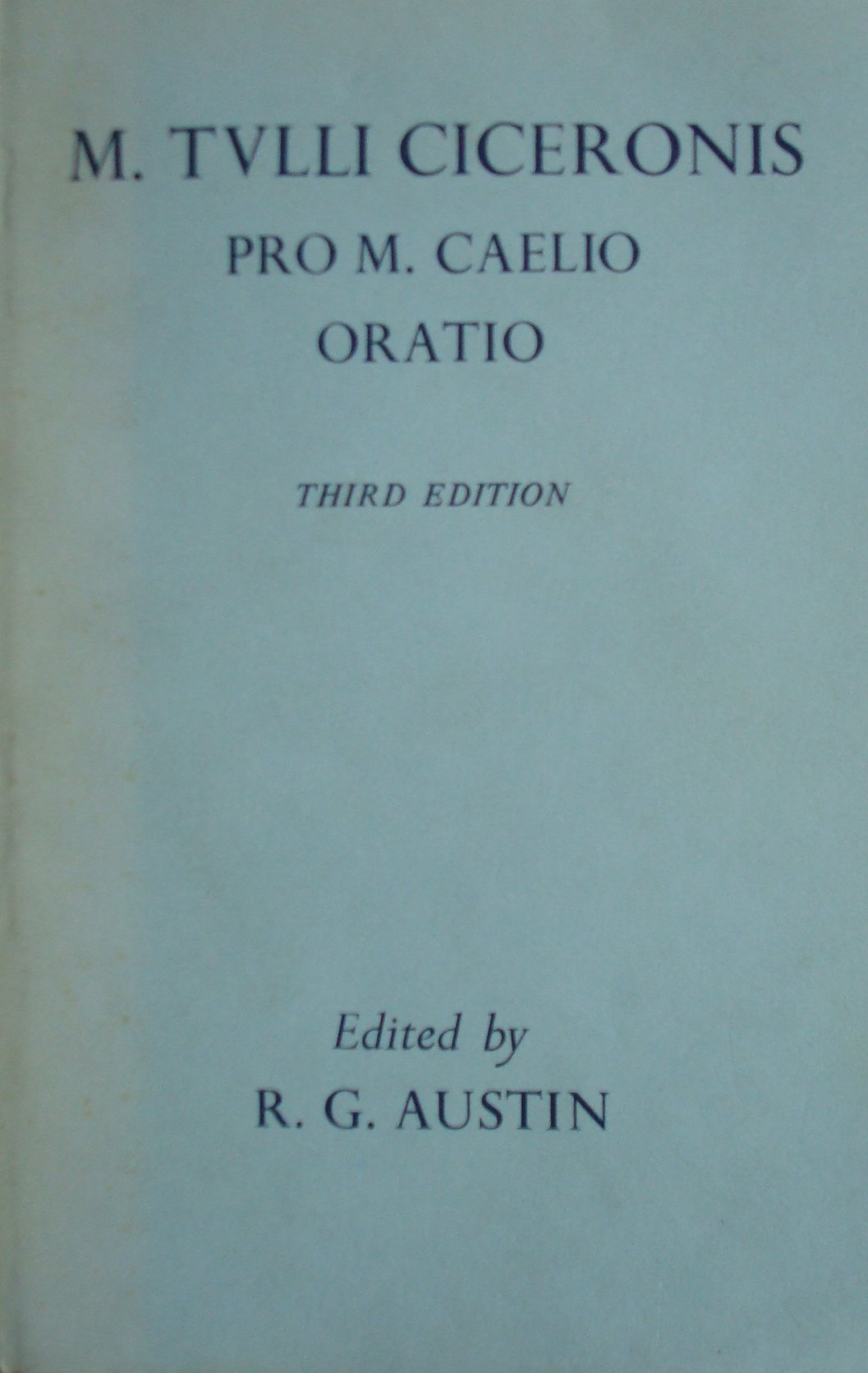 Pro M Caelio Oratio