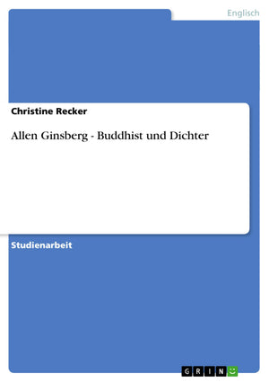Allen Ginsberg  Buddhist und Dichter (German Edition),Used