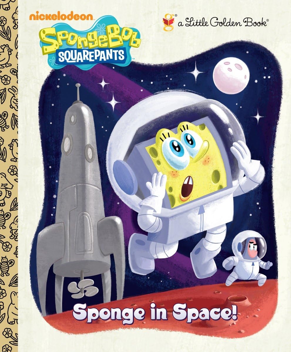 Sponge in Space! (SpongeBob SquarePants) (Little Golden Book),Used