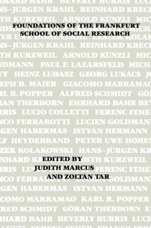 Foundations of the Frankfurt School of Social Research,Used