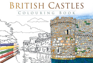 British Castles Colouring Book,Used