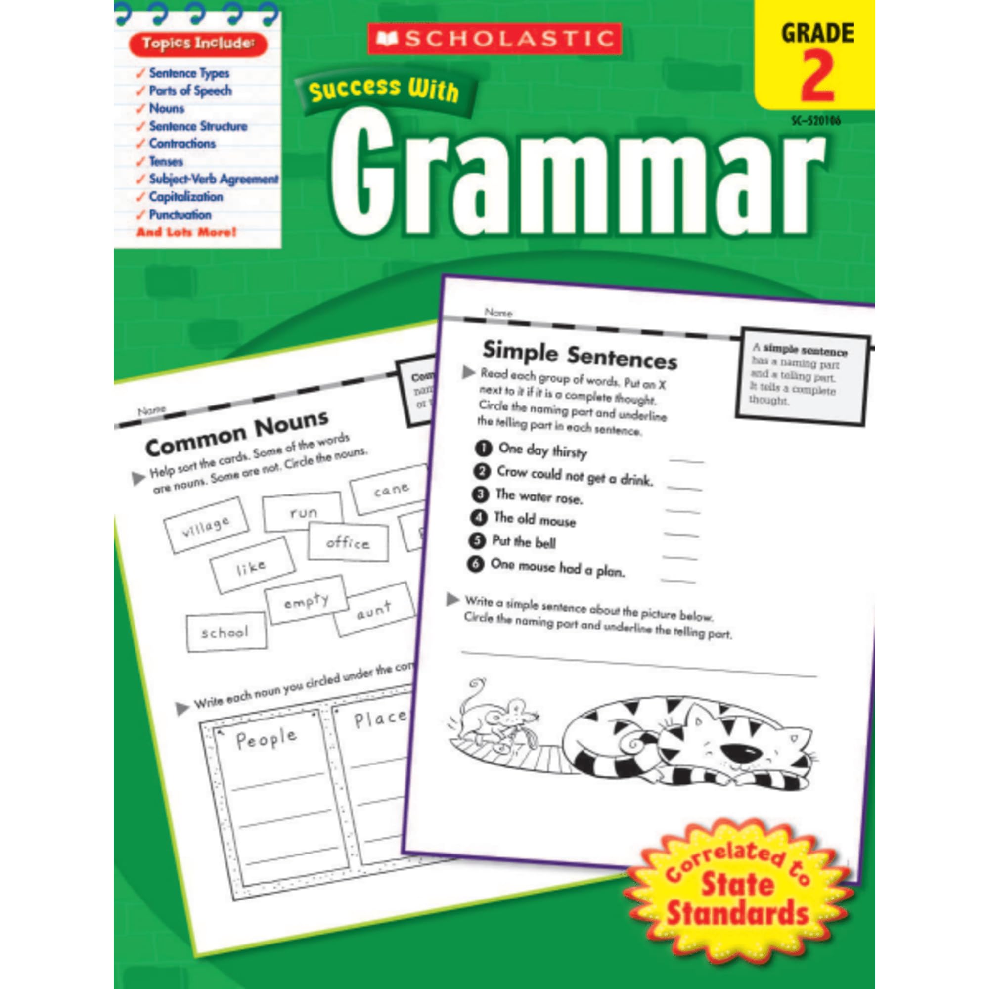 Scholastic Success With Grammar, Grade 2,New