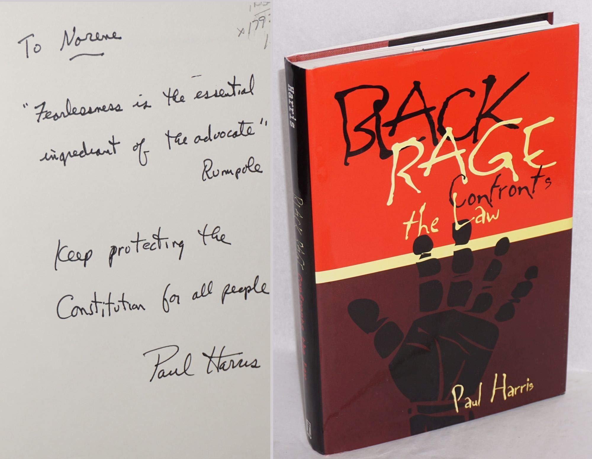 Black Rage Confronts The Law (Critical America, 19),Used