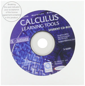 Learning Tools Student CDROM for Larson's Calculus, 7th (Esolutions),Used