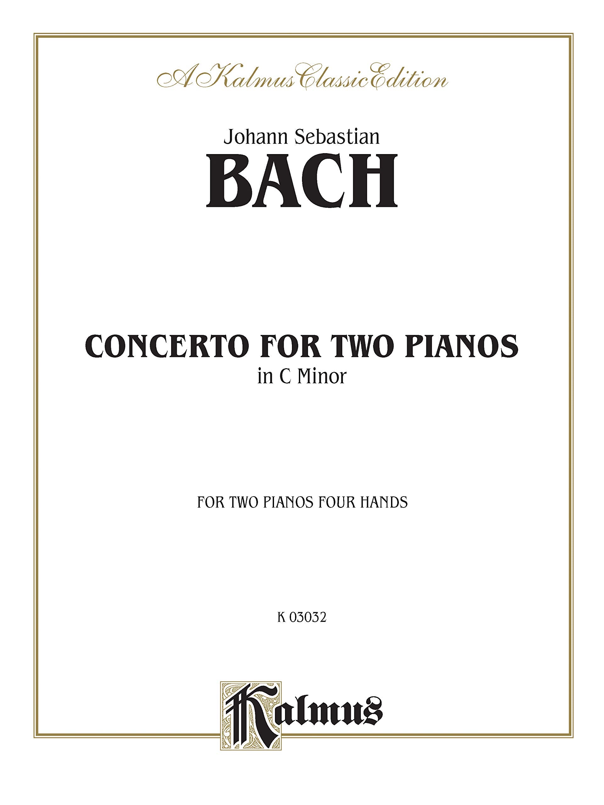Concerto for Two Pianos in C Minor (Kalmus Edition),Used