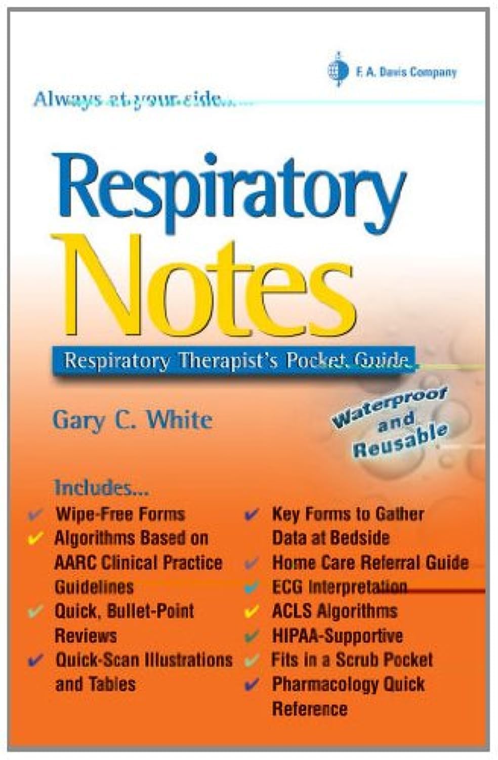 Respiratory Notes: Respiratory Therapist's Pocket Guide (Davis's Notes),Used