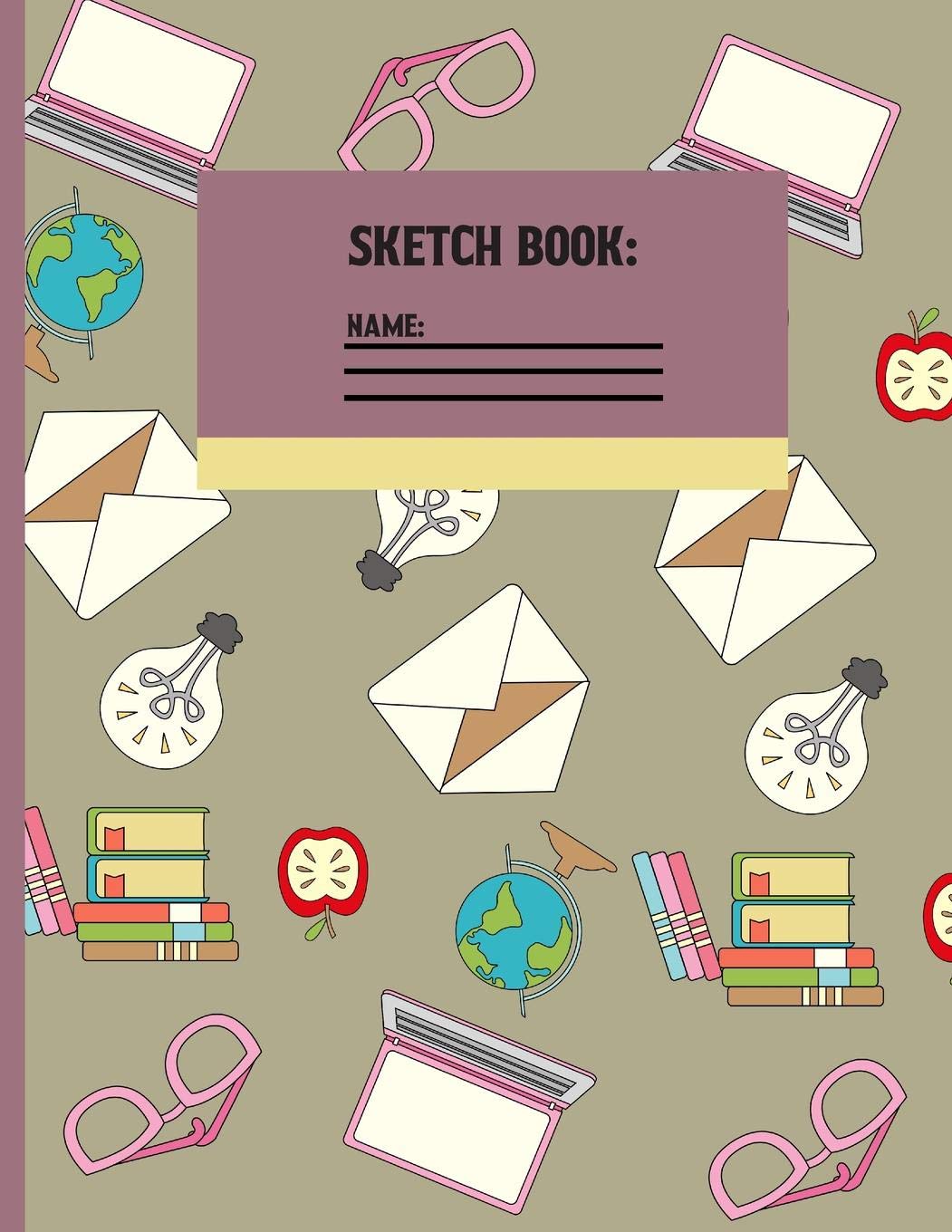 Sketchbook: Library Back to school Sketch paper to draw and sketch in for students 120 pages (8.5 x 11 Inch).,Used