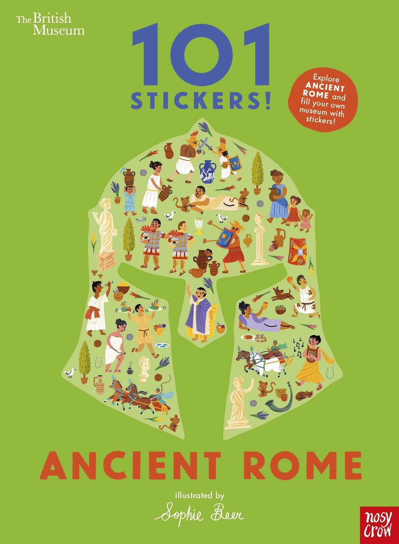 British Museum 101 Stickers! Ancient Rome,Used