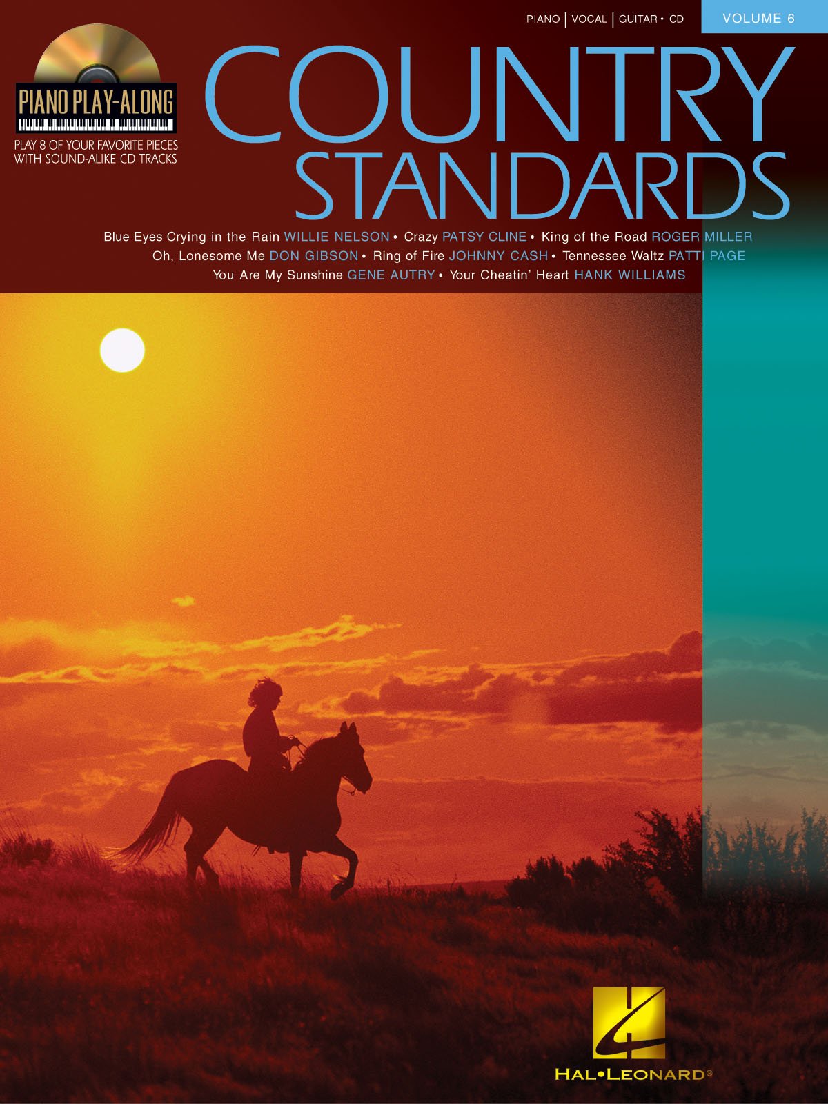 Country Standards: Piano Playalong Volume 6