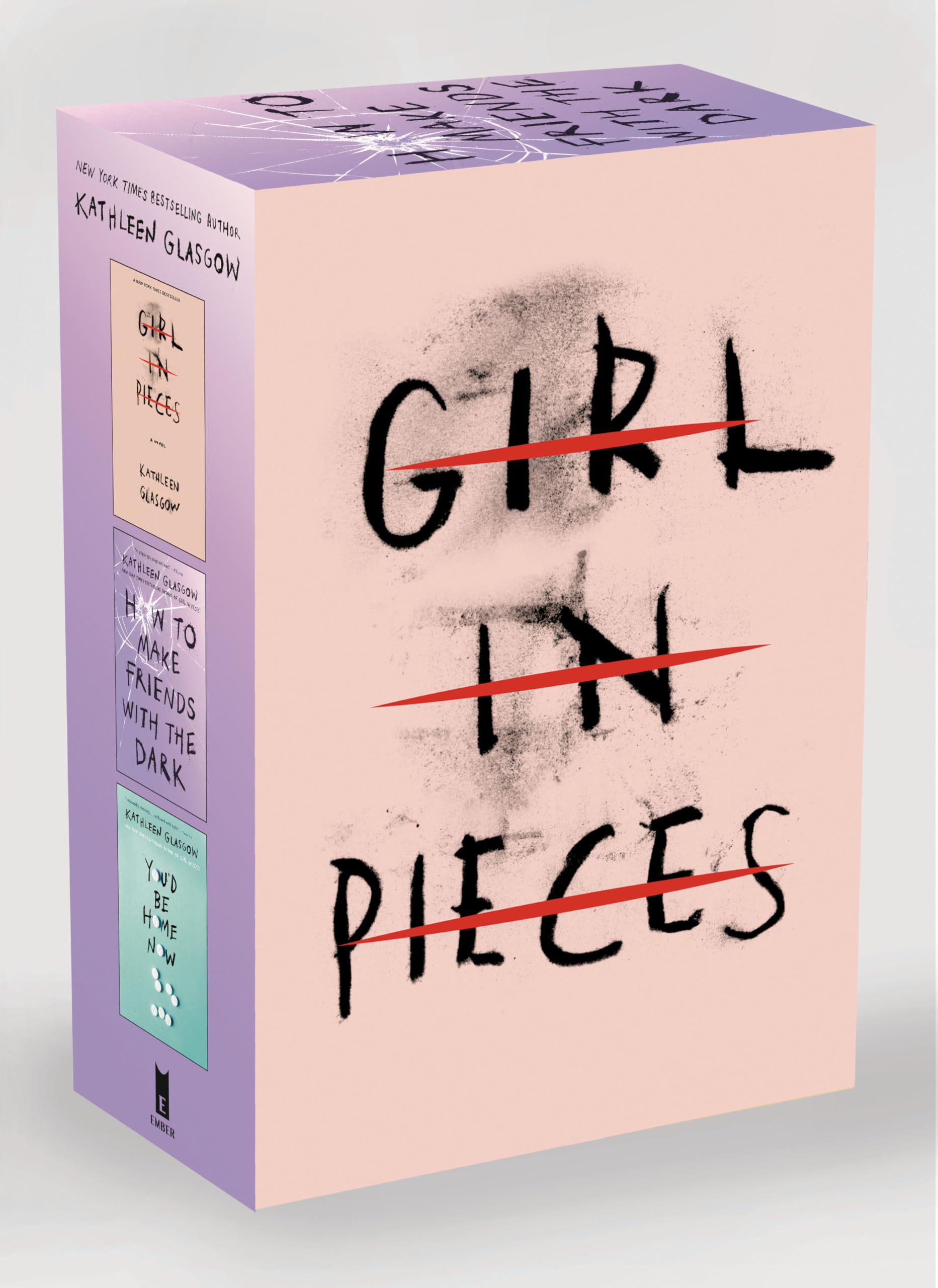 Kathleen Glasgow Threebook Boxed Set: Girl In Pieces; How To Make Friends With The Dark; You'D Be Home Now,Used