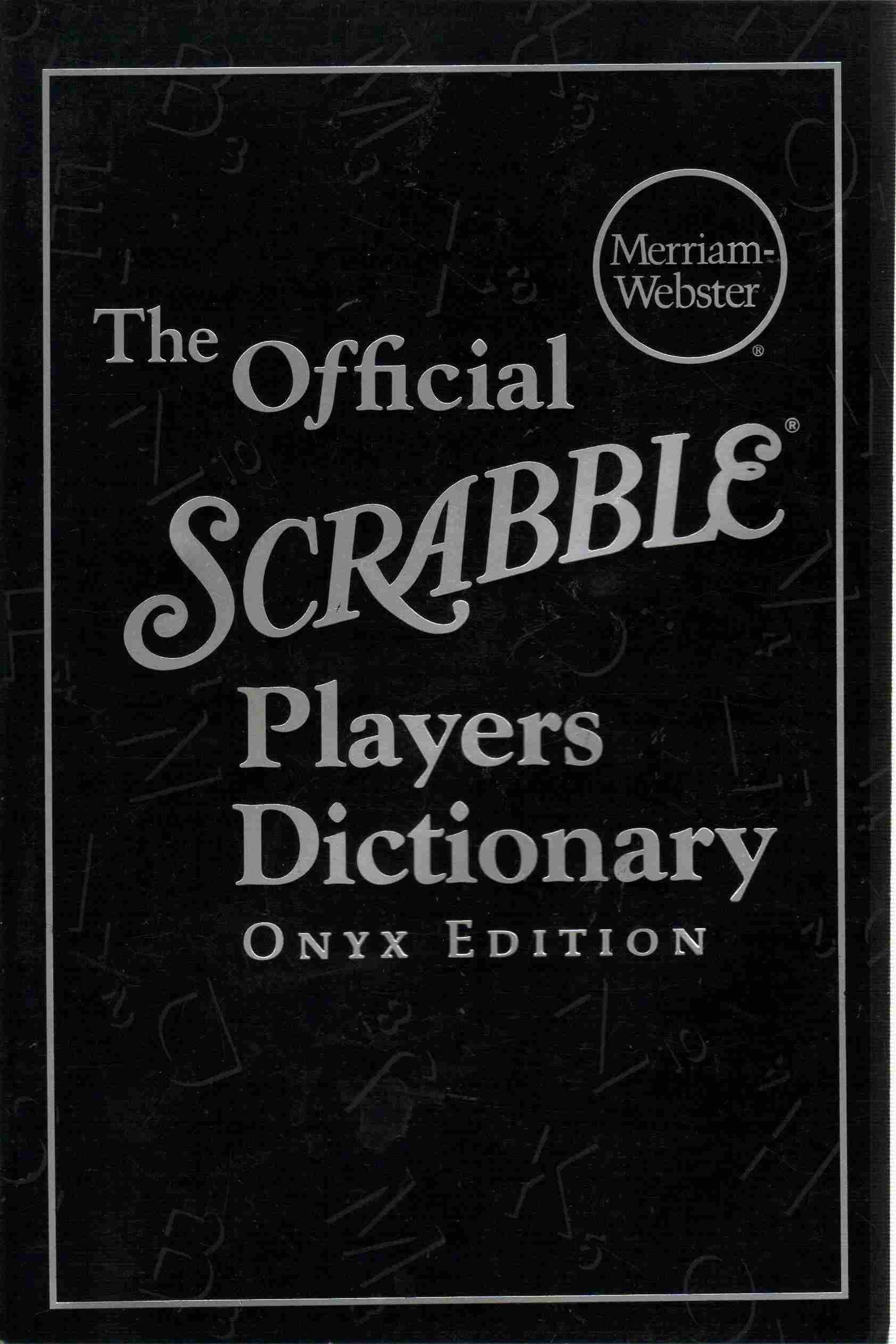 The Official Scrabble Players Dictionary, Onyx Edition,Used