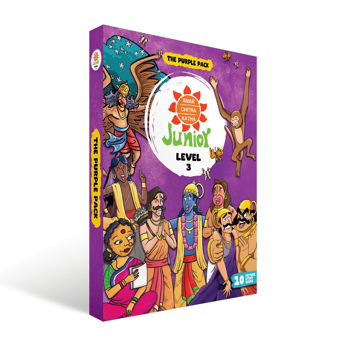 Ack Junior Pack: Level 03 | Ages 5-8 Years | Toddlers & Young Kids Comic Books | Indian Folktales, Humor And Mythology | Illustrated ChildrenS Comics | Amar Chitra Katha