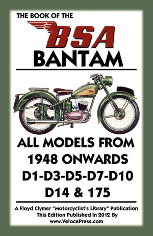 Book Of The Bsa Bantam All Models From 1948 Onwards,Used