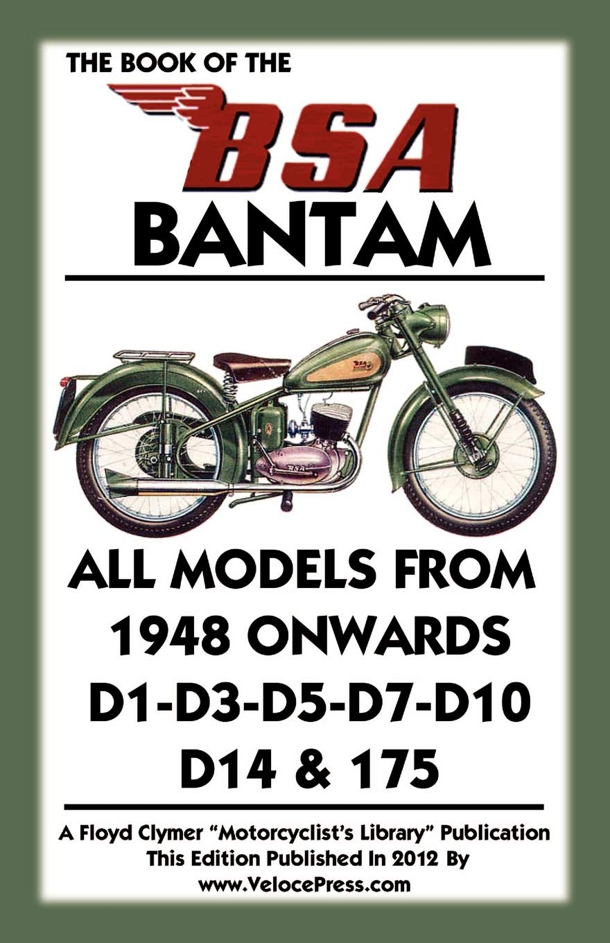 Book Of The Bsa Bantam All Models From 1948 Onwards,Used