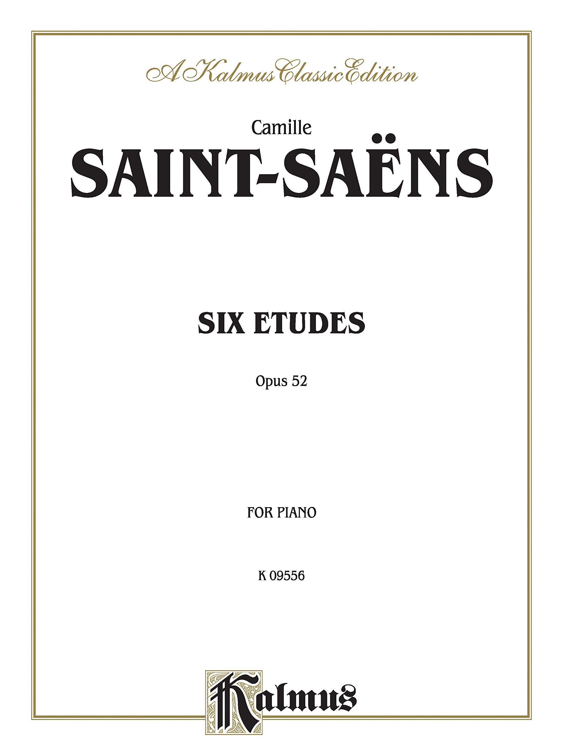 Six Etudes, Op. 52 (Kalmus Edition),Used