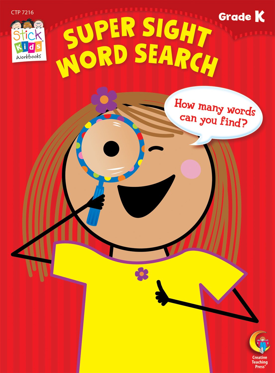 Super Sight Word Search Stick Kids Workbook, Grade K,Used