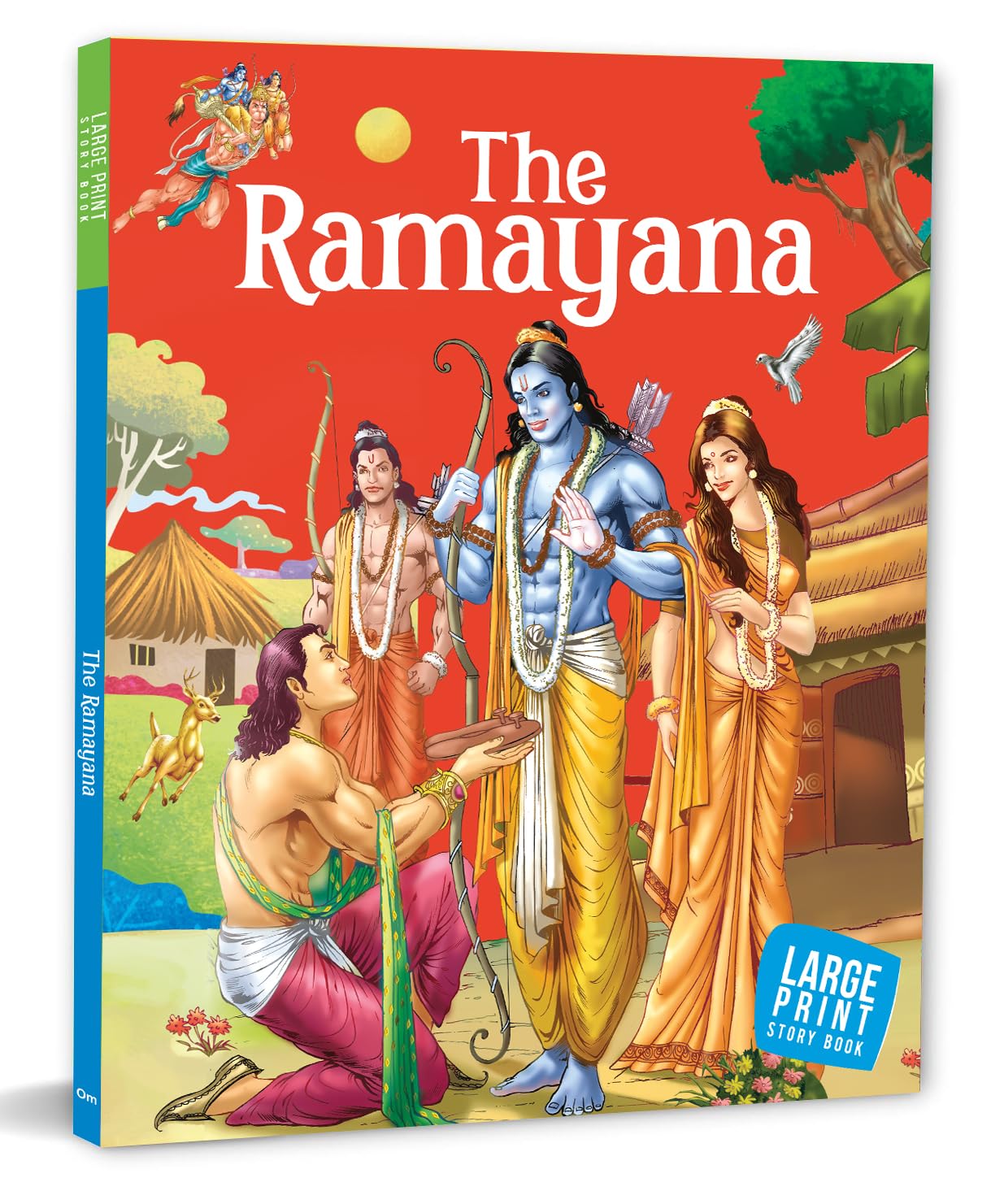 Story Book : The Ramayana - Indian Mythology - Illustrated Story For Children - Large Print Story Book - Paperback