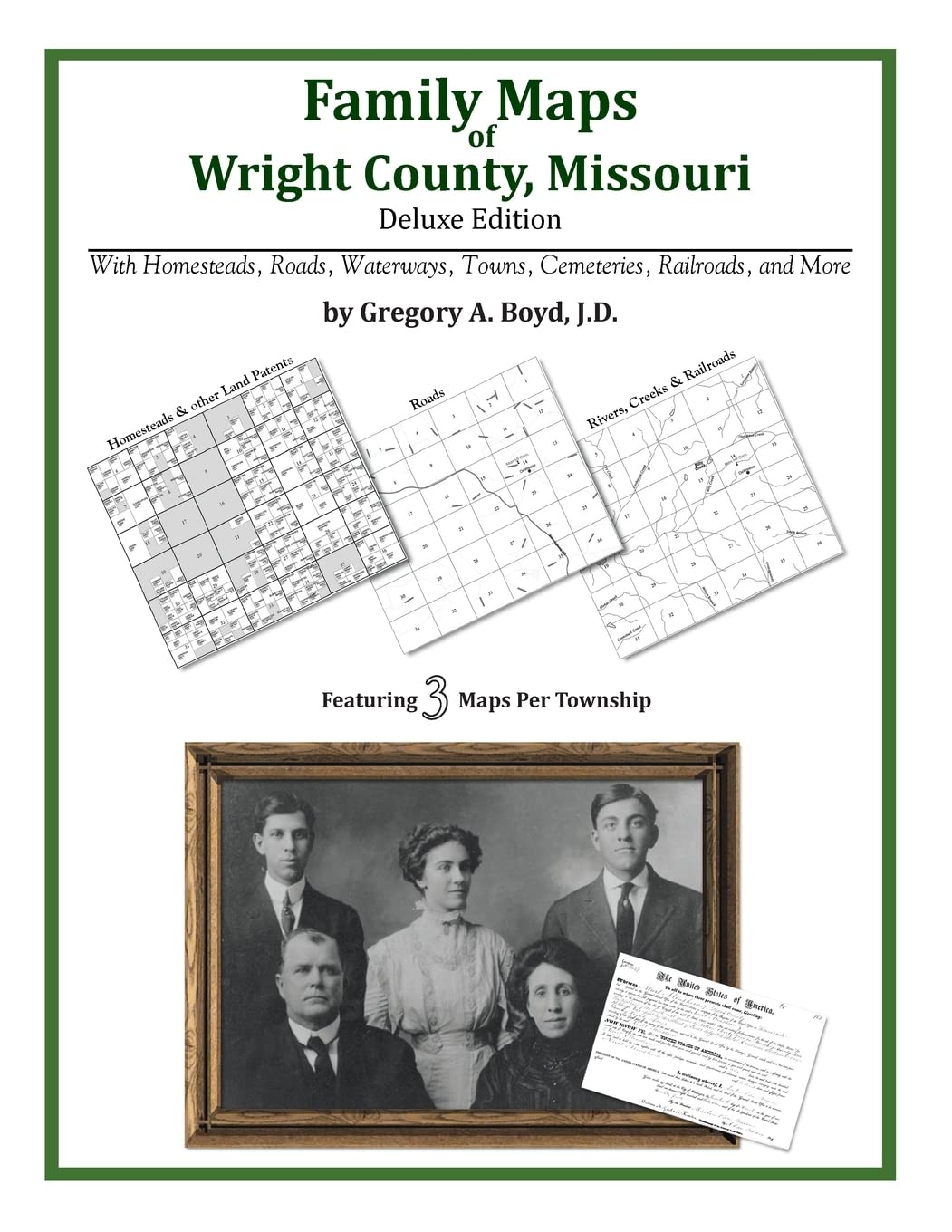 Family Maps of Wright County, Missouri,Used